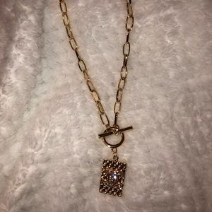 Inspired channel necklace